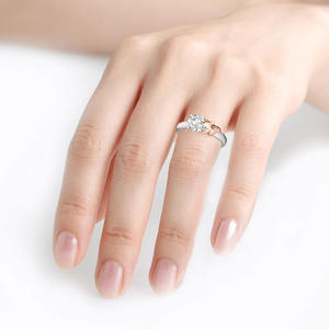 แหวนเงินสเตอร์ลิงทรงกลมวินเทจ Jeulia Hug Me Baby Fox ประดับด้วยพลอยธรรมชาติ - Product Image 4