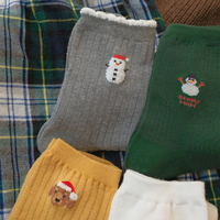 Chaussettes de Noël cadeau pour hommes chaussettes femmes enfants Logo personnalisé père noël bonhomme de neige renne chaud hiver coton chaussettes fabricant