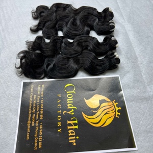 Proveedor al por mayor Cabello crudo vietnamita Cabello virgen natural sin procesar Cabello virgen ondulado Paquete de cabello doble dibujado - Product Image 2