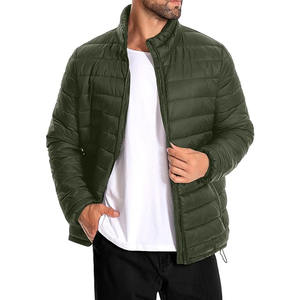 Vestes matelassées pour hommes légères portables chaudes coupe ajustée col montant rembourrées - Product Image 3