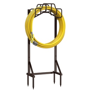 Support d'enrouleur de tuyau d'arrosage en métal Support de suspension en métal pour tuyau d'arrosage avec rangement Support pour tuyau d'eau de jardin - Product Image 2