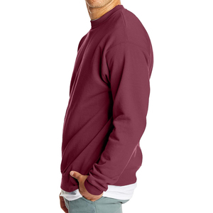 Custom LOGO men sweater Fuzzy Jacquard Pattern pullover knit <b>jumper</b> crew neck knitwear winter mohair knitted sweater men - Product Image 5