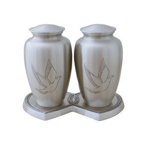 Superventas Grabado Floral Companion Latón Urnas de cremación Acabado colorido de alta calidad Adultos Compañeros Recuerdo Urnas Cenizas - Product Image 6