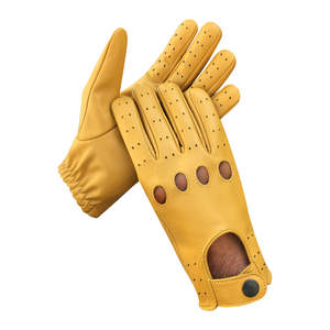 Vente en gros d'usine de gants de conduite d'hiver de luxe marron pour hommes gants de conduite par temps froid gants en cuir du Pakistan - Product Image 3