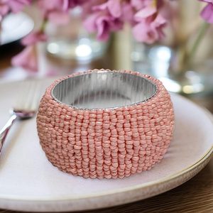 Handmade Beaded <b>Napkin</b> Rings Special Occasions Glitz Dinning Table Decor <b>Easter</b> Spring Summer Pastel Colour <b>Napkin</b> Rings Summer - Product Image 2