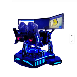 Cockpit de simulation de course 9D à 3 écrans, en plastique, à monnayeur, à mouvement complet, 6 DOF, connectivité USB, clignotant - Meilleures ventes - Product Image 3