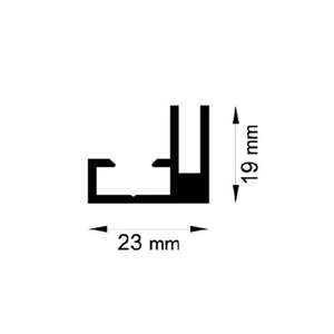 Profilo del telaio di tensione, un lato 19 mm - Product Image 2