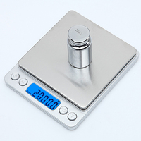 Báscula de Cocina Digital de Alta Precisión, Mini, 500g*0.01g, 1kg/2kg/3kg*0.1g, Recargable por USB, de Bolsillo