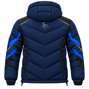 Veste d'hiver matelassée personnalisée pour homme, manteau épais imperméable à capuche, fournisseur d'usine en gros - Product Image 2
