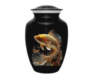 Urne de crémation pour animaux de compagnie pour les cendres Urne décorative noire pour animaux de compagnie - Product Image 2