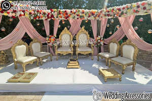 Sillas Mandap DE BODA indias rústicas y únicas, sillas Mandap elegantes fabricadas por DST EXPORTS, sillas de Ceremonia de matrimonio hindú - Product Image 5