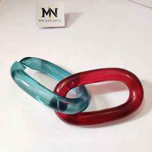 Chaînes en résine époxy transparente colorée de grande taille, décoration murale, projets de bricolage, séparateur de pièce ange, rideau pour personnalisation - Product Image 6