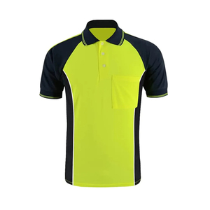 High Visibility Reflective Polo <b>T</b> <b>Shirts</b> for Construction Workers 2024 Custom OEM Safety Workwear for <b>Men</b> Comfortable Fit - Product Image 4