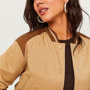 Chaqueta Universitaria Corta Personalizada de Alta Calidad, Transpirable, con Cuello Alto, Servicio OEM al por Mayor, Ropa Casual Urbana al por Mayor - Product Image 5