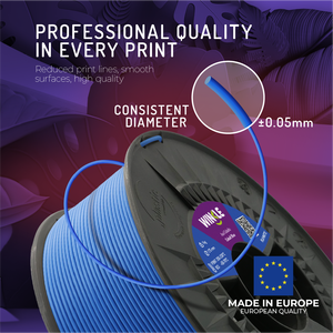 Filamento PLA Opaco WINKLE 1.75mm 1kg per Stampante 3D, Vendita all'Ingrosso, Facile da Stampare, Senza Deformazioni, Prodotto in Europa, Tolleranza 0.05mm, 60mm/s - Product Image 3