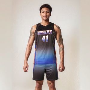 Ensembles d'uniformes de basketball professionnels respirants, grande taille, personnalisés, avec impression par sublimation intégrale pour la vente en gros - Product Image 5