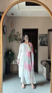 กางเกงผ้าเรยอนสำหรับผู้หญิงพิมพ์ลายปักลายสำหรับงานปาร์ตี้ชุดกระโปรงผ้าเรยอนสมัยใหม่ - Product Image 4