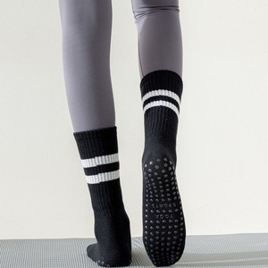 Women's Anti-Skid Cotton Knitted Pilates <b>Socks</b> Breathable Fitness Dance Barre Workout <b>Grip</b> <b>Socks</b> Customized Logo - Product Image 4