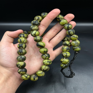 Authentique ancien vénitien artisanal verre commerce perles fin africain Skunk perles en gros en vrac cristal Lampwork - Product Image 3