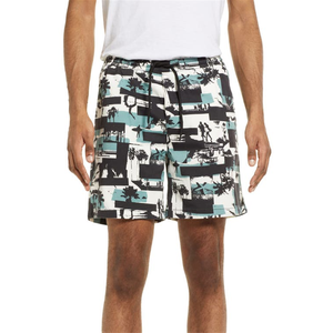 Pantaloncini Estivi Open Edit Print E-Waist Surfs up Collage Bianco-Turchese Taglia X-Large in Poliestere Nylon Stile Slip/Boxer per Nuoto - Product Image 1