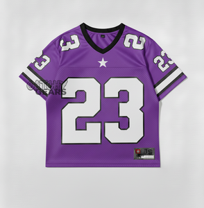 Camiseta de fútbol personalizada para mujer, ropa deportiva holgada de gran tamaño, ropa de calle de estilo Retro, camiseta de fútbol, transpirable de secado rápido - Product Image 4