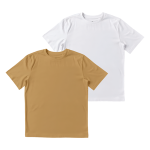 T-shirts en coton pour hommes de mode durable demi-manches pour femmes de grande taille 100% vêtements pour hommes en coton avec sacs en plastique - Product Image 1
