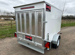 Top Quality 9ft x 5ft Cube Pro 95 <b>Box</b> <b>Trailer</b> with 5ft Internal Height & Rear Loading Ramp in White - Product Image 4