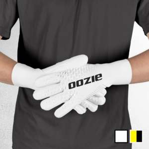 Gants de gardien de but en cuir GK professionnels de couleur personnalisée, fermeture à boucle et crochet, design respirant antidérapant, protection des doigts Oozie - Product Image 4