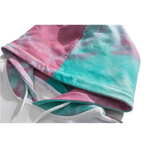 Sudadera transpirable de última tendencia OEM personalizada para hombre Tie Dye en material de alta calidad con logotipo personalizado y sudaderas con capucha de color - Product Image 4