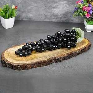 Assiette ronde en bois de manguier Assiette de serveur de couleur naturelle pour servir des aliments au restaurant et au mariage Coffre-fort personnalisé - Product Image 3