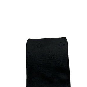 Gran diseñador personalizado Freemason Logo Series Seda Negro Tejido Patrones Masónicos Corbatas para hombres ronpex - Product Image 6