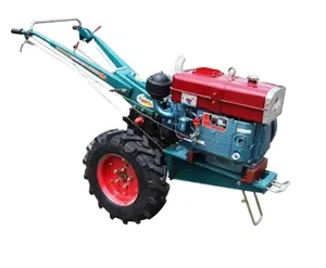 Produsen penjualan langsung peralatan pertanian multifungsi kultivator traktor berjalan dengan kursi