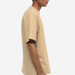 Vente en gros de t-shirts lourds noirs sur tailles avec épaules tombantes, style Street Wear, lavé à l'acide avec design sérigraphié - Product Image 4