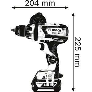Taladro Percutor Inalámbrico GSB 18V-110 C de 18V, Taladro Percutor Industrial sin Baterías ni Cargador, en Caja - Product Image 2