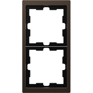 Per interruttori a parete SCHNEIDER ELECTRIC Merten D-Life MTN4020-6552, telaio copri-interruttore a 2 gang colore Mocca - Product Image 1