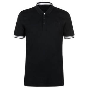 Polos transpirables holgados negros transpirables de calidad superior hechos en Pakistán para hombres Moq bajo - Product Image 1