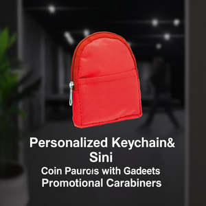 Portachiavi Personalizzato Sini con Portamonete e Gadget, Moschettoni Promozionali - Product Image 3
