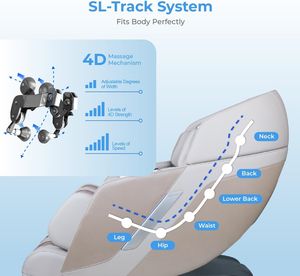 Meilleurs fauteuils de massage Shiatsu, fauteuil inclinable complet pour le corps, fauteuil de massage à gravité zéro électrique avec rouleaux de massage pour les pieds et le cœur intégrés, air comprimé - Product Image 4