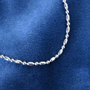 NOVAMART Fine Men's & <b>Boys</b>' Trendy Religious Figaro <b>Chain</b> Necklace in 925 Pure Sterling <b>Silver</b> Gold Plated Wholesale Export - Product Image 3