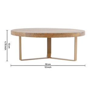 Vente en gros prix d'usine de socles en bois pour gâteaux de fête avec support en métal doré ensemble de présentoirs à gâteaux à un étage - Product Image 1