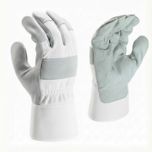 Guantes de Trabajo Industriales Resistentes de Cuero Vacuno de 8 mil, Guantes de Seguridad para Soldadura, Resistentes al Calor y a los Cortes - Product Image 3