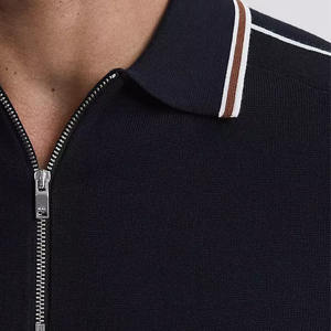 Venta al por mayor Pakistán Polos Logo Bordado Estilos más calientes Transpirable Medias mangas de gran tamaño en blanco Moda Hombres Polos - Product Image 5