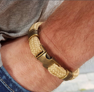 Bracelet unisexe tendance en corde tressée de 12 mm, fait main, style marin, personnalisable, vente chaude - Product Image 2