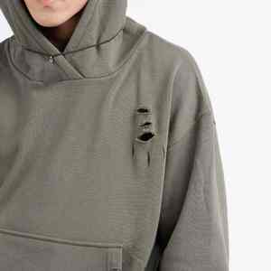 Meilleure Vente – Sweat à Capuche Unisexe Hiver en Polaire Haute Qualité, Design Délavé Effet Usé, Respirant, Confortable, Poche Brodé - Product Image 5