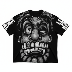 เสื้อยืดสตรีทแวร์ทรงโอเวอร์ไซส์ คุณภาพสูง เป็นมิตรกับสิ่งแวดล้อม เนื้อผ้าหนา พิมพ์ลายกราฟิกแบบสกรีน  ผ้าคอตตอนหนา ตัดเย็บทรงครอป สำหรับผู้ชาย - Product Image 1