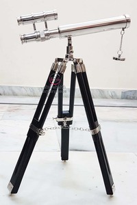 Đồng Hải Lý Cổ Điển Đôi Thùng Kính Thiên Văn Sưu Tập Có Thể Điều Chỉnh Tripod Đứng - Product Image 4