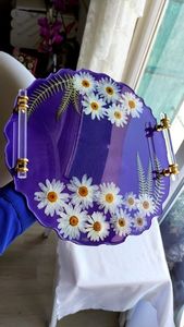 UNIQUE Handmade Resin Epoxy Serving <b>Tray</b> One-of-a-Kind Kitchen Essentials for Home Restaurant Hotel Decorative Serving Tra - Product Image 5