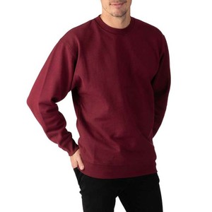 Sweat-shirts OEM de haute qualité pour hommes, vêtements lourds de 400 g, sweat-shirts à col rond en molleton, 100 % coton, respirants, basiques - Product Image 4