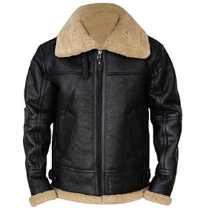 Chaqueta de Cuero para Hombre, Venta Caliente, Logotipo Personalizado, Piel de Oveja Original, Chaqueta de Motociclista de Cuero PU para Hombre - Product Image 1
