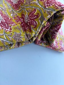 Caftán étnico de verano ligero de tela de algodón indio hecho a mano con columpio Vintage, vestido Nomex con estampado Floral para niñas - Product Image 3